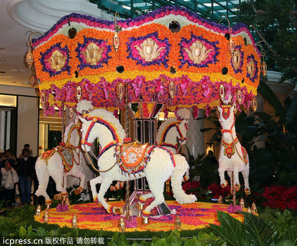 Floral masterpiece unveiled at Wynn Las Vegas