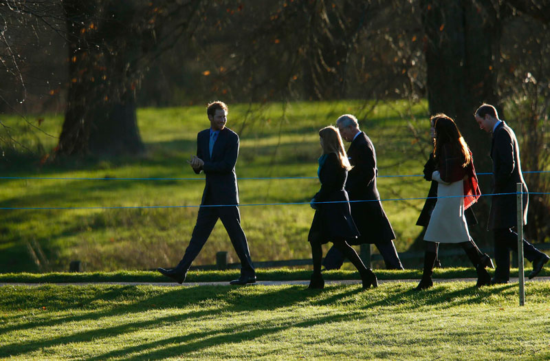 Royal family attends Christmas Day morning service