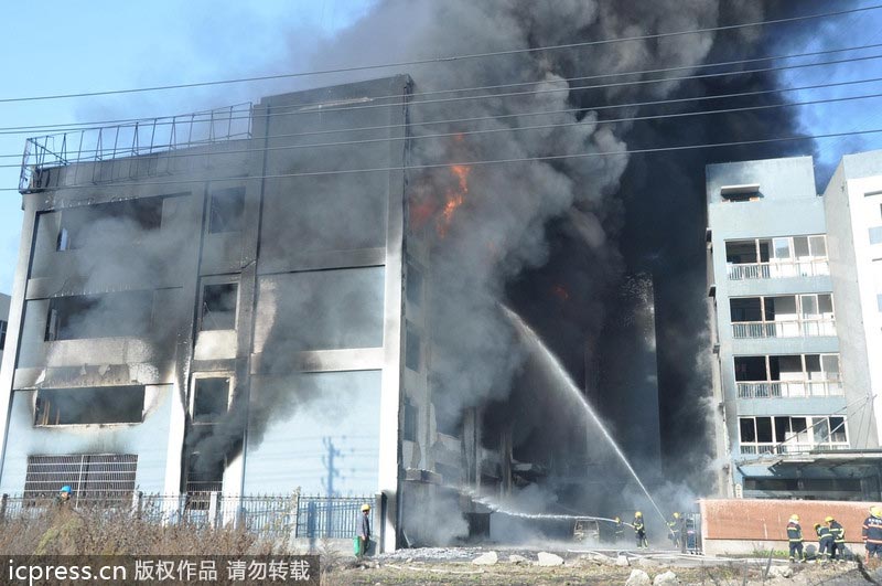 Blaze in East China put out