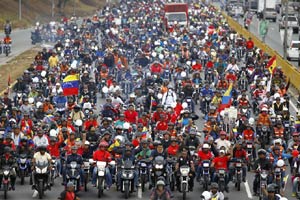 Farmers march in support of Venezuela's president