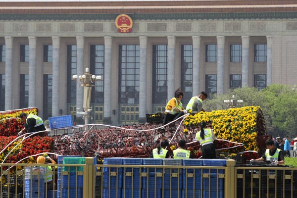 Colorful display for May Day