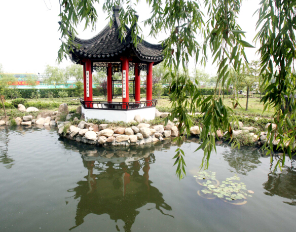 Park inside the Gold Huasheng Paper