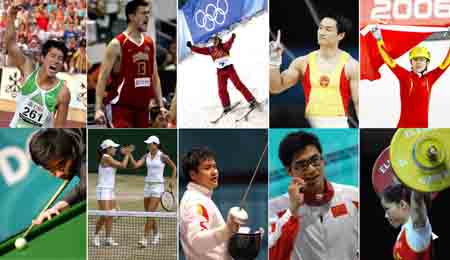 Top Ten Chinese athletes 2006