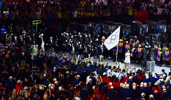 First ever Refugee Olympic Team spotlight at Rio Games opening ceremony