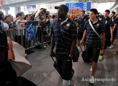 Chinese fans welcome Inter Milan to China