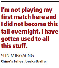 A tall order but Sun still has his sights set on NBA