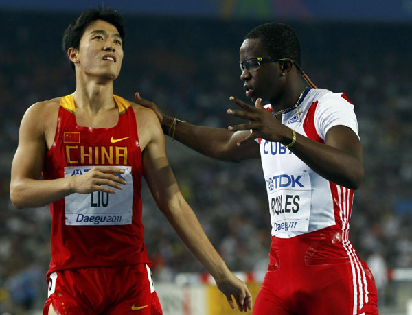 Liu Xiang regains honor at Daegu worlds