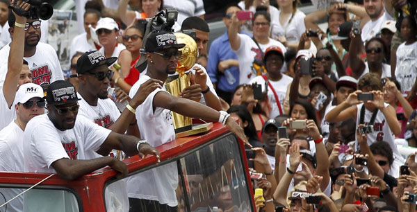 Heat celebrate with parade in Miami