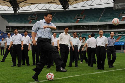 President Xi on the ball when it comes to sport