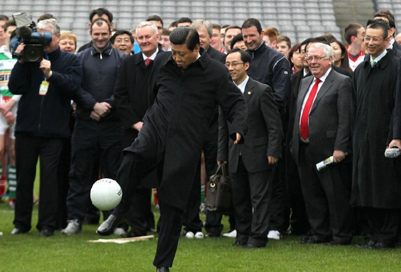 President Xi on the ball when it comes to sport