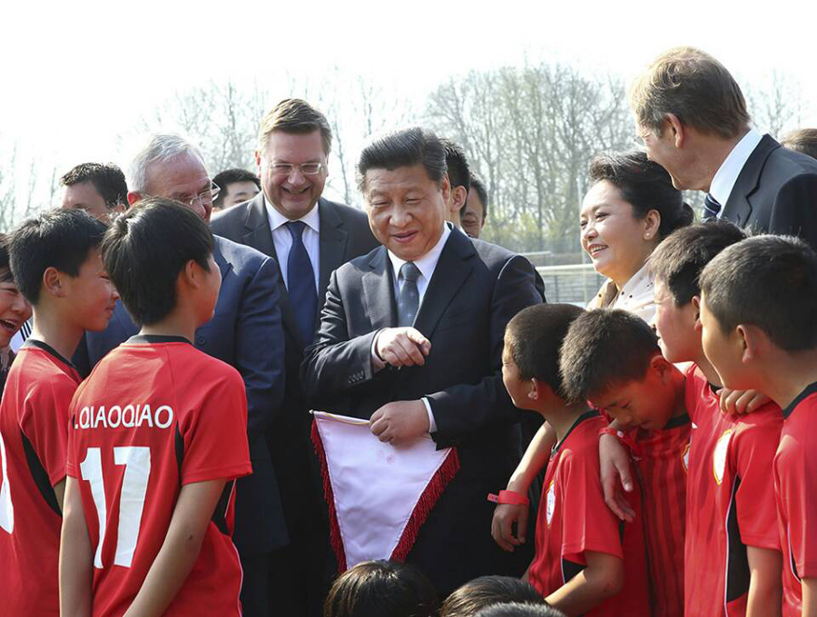 President Xi on the ball when it comes to sport