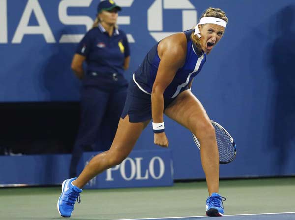 Azarenka tops qualifier Krunic to reach US Open quarters