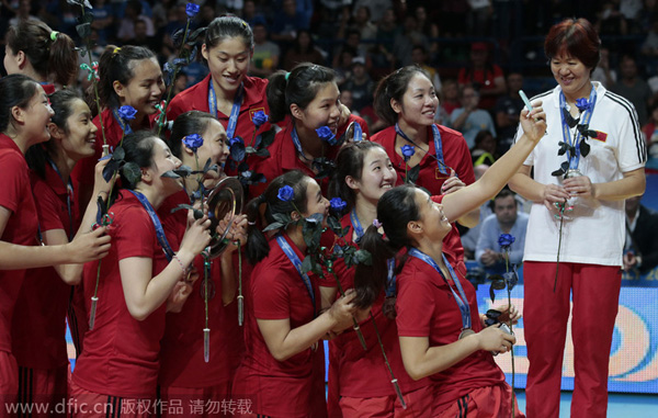 China wins second place in women's volleyball tournament