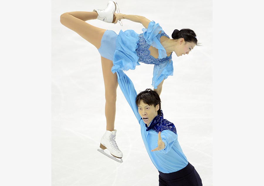 Chinese duo Pang/Tong bid farewell at ISU Figure Skating Worlds