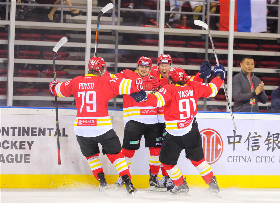 China's KHL team sparkles at home debut