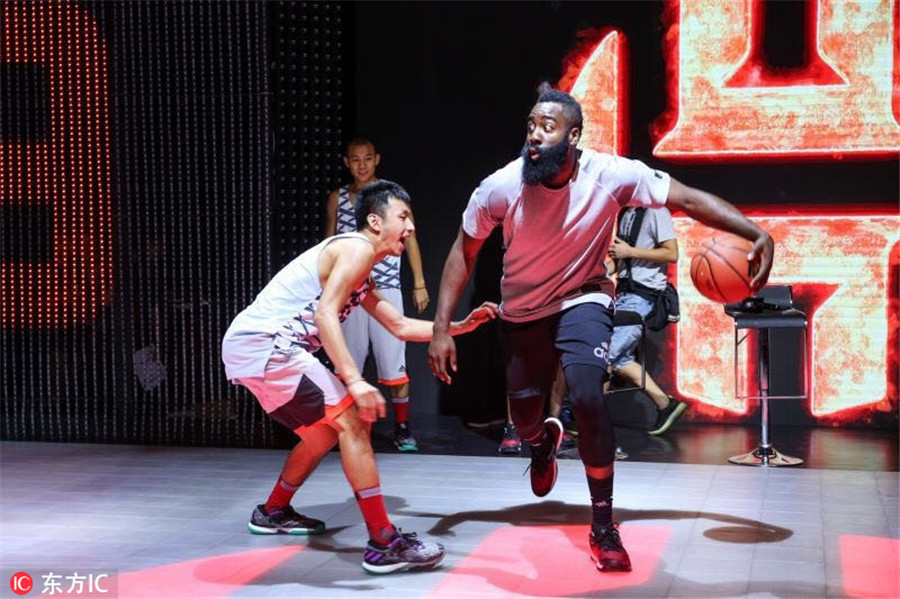 NBA star James Harden rockets into Beijing