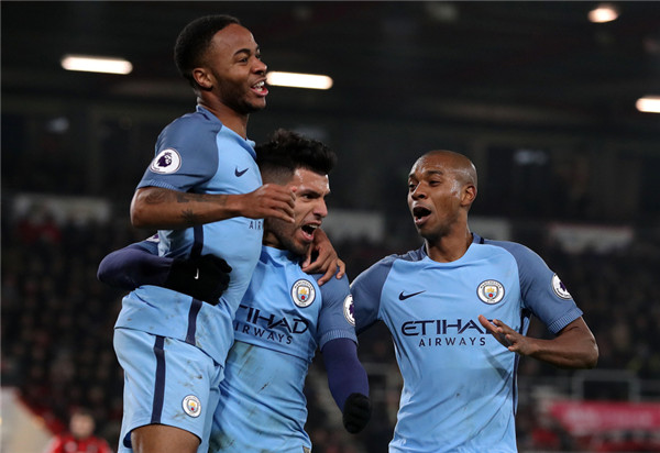 City overcomes Gabriel Jesus injury, beats Bournemouth 2-0