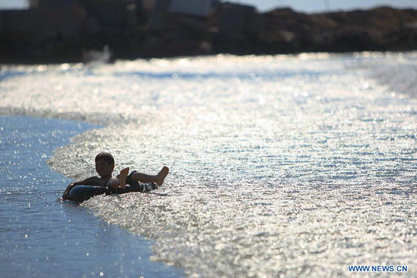 Beautiful Gaza sea shore