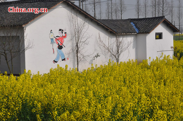 Spring scenery in Mianzhu, Sichuan