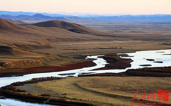 Yellow River’s beautiful scenery in Tangke