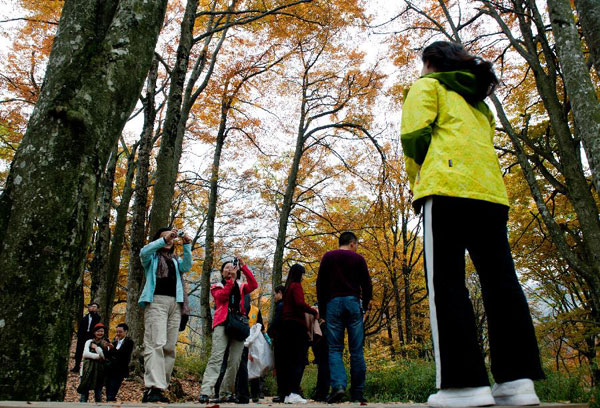 Autumn scenery of Guangwu Mountain in Nanjiang, China's Sichuan province