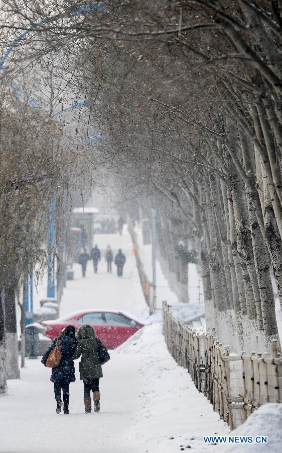 Snowfall hits China's north