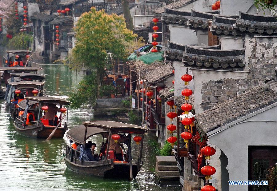 Scenery of Xitang Township in China's Zhejiang