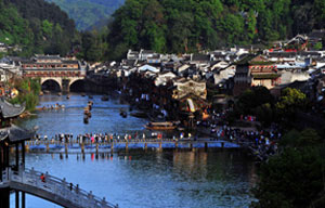 Shops in scenic town back in business