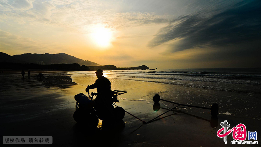 Old Stone Man Beach in China's Qingdao