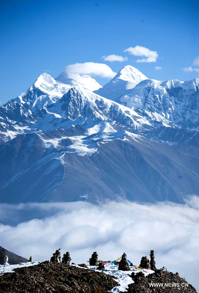 Scenery of Gongga Shan in SW China's Sichuan