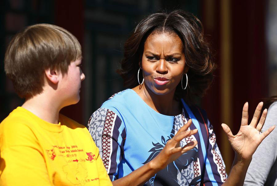 Michelle Obama visits Summer Palace