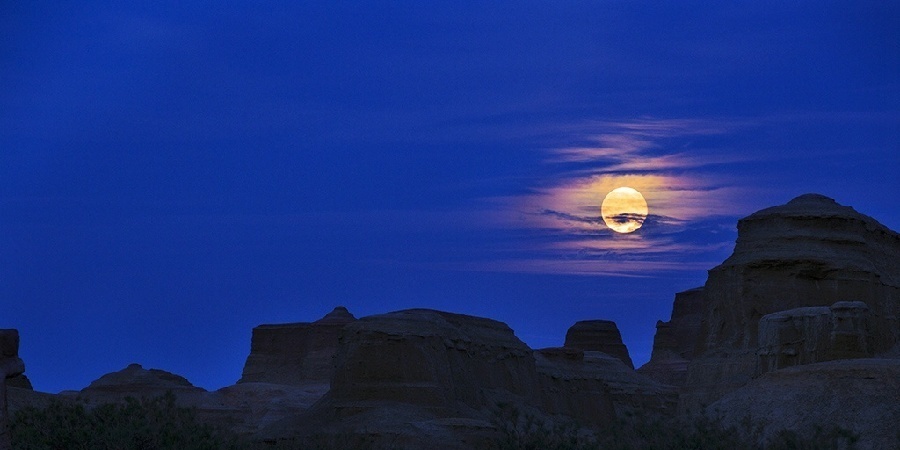 Picturesque scenery of Ghost City in Xinjiang