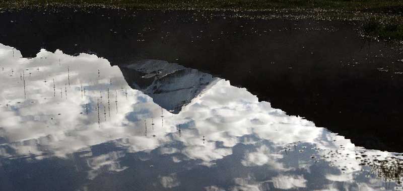 Beautiful scenery of holy mountain in China's Tibet