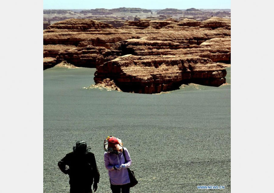 Yardang landforms at Dunhuang Yardang National Geopark