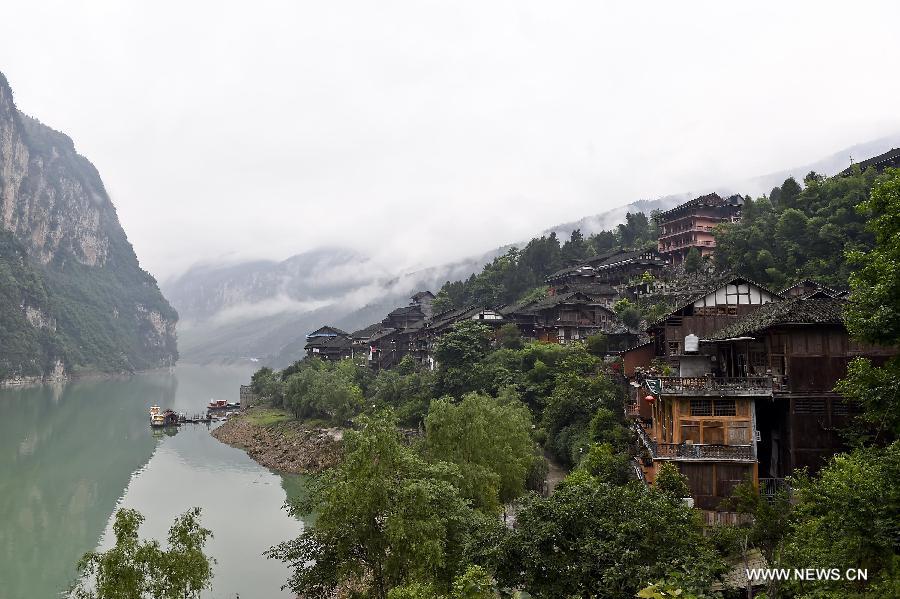 Scenery of Gongtan ancient town nowadays