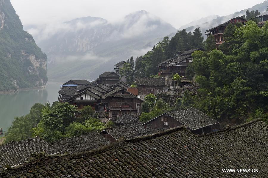 Scenery of Gongtan ancient town nowadays