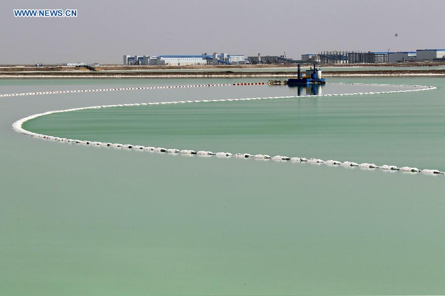 Scenery of sylvite base in China's Xinjiang