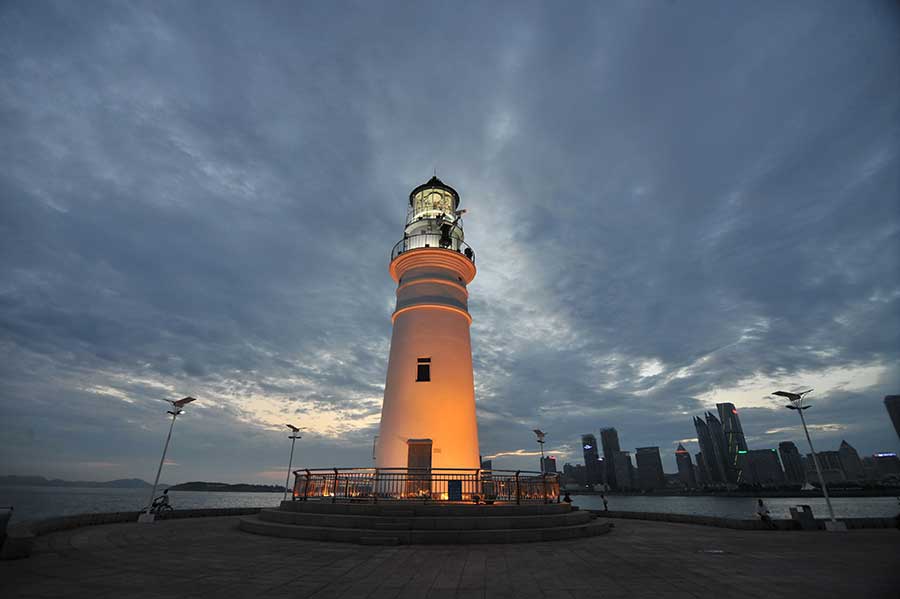 Mesmerizing sunset in Qingdao