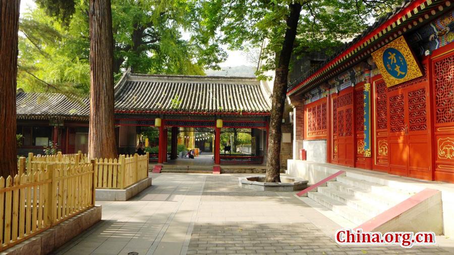 Colorful autumn scenery of Tanzhe Temple