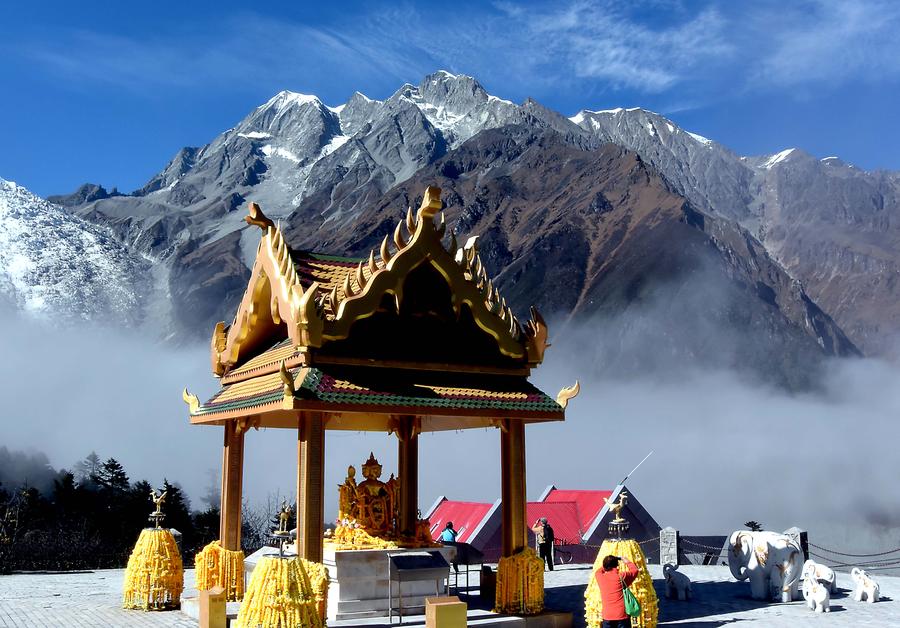 Hailuogou National Glacier Park in SW China