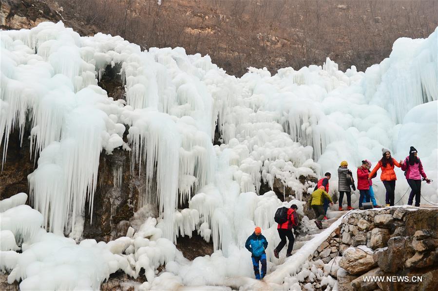 Frozen waterfall: magic from nature