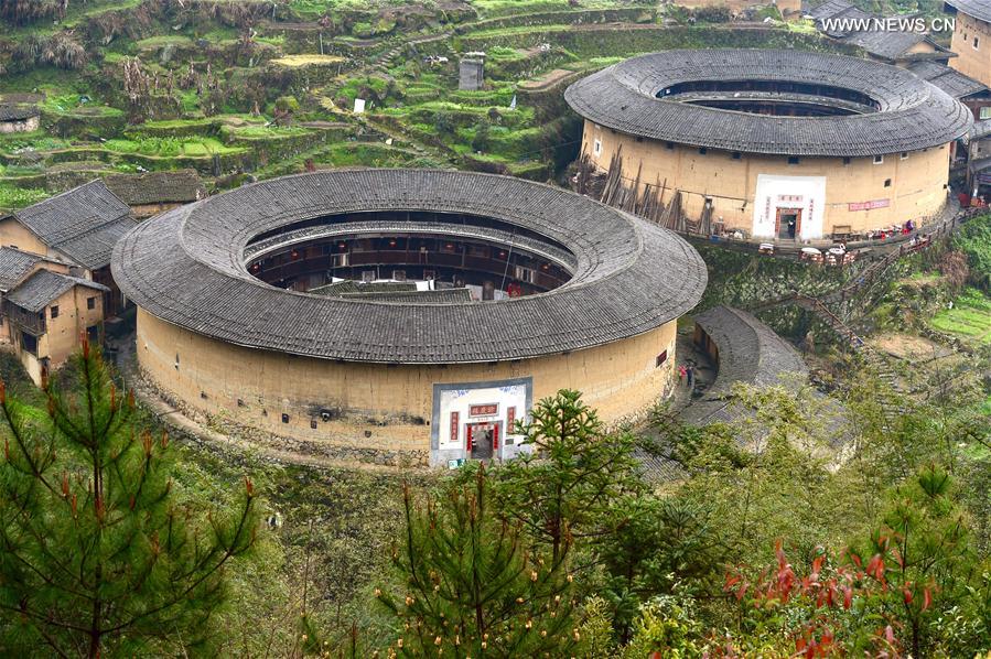 View of Fujian Tulou in SE China