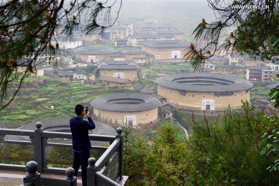 View of Fujian Tulou in SE China