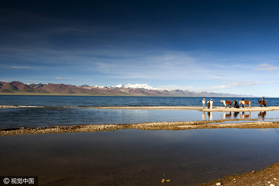 Heavenly lake in China