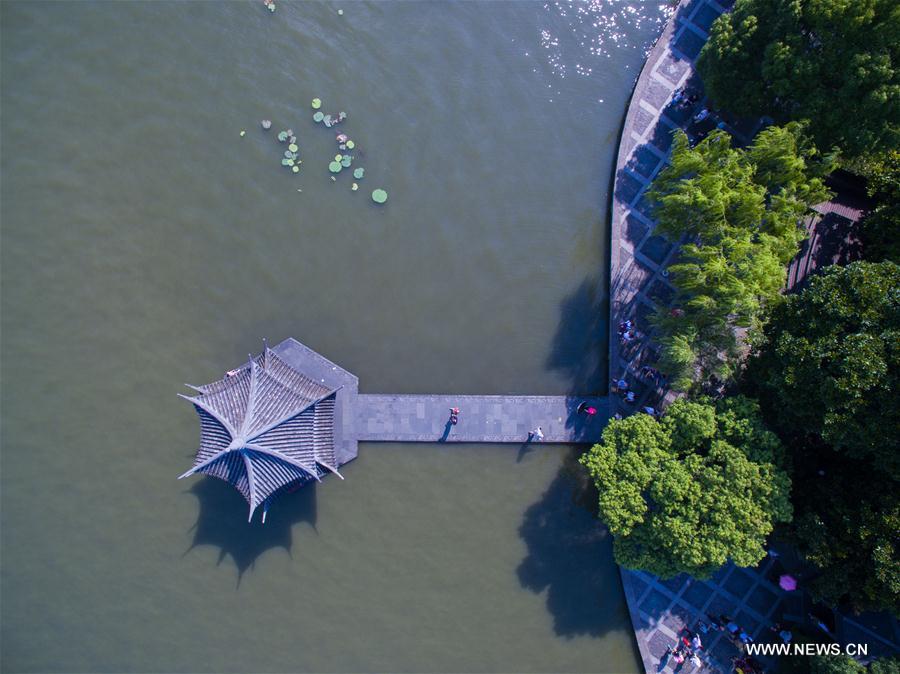 Aerial photos of West Lake in China's Hangzhou