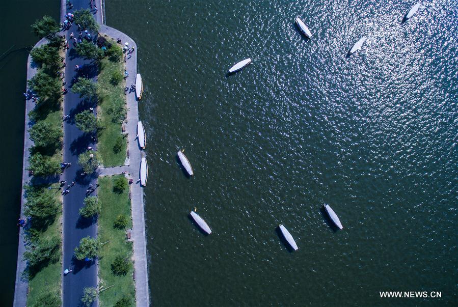 Aerial photos of West Lake in China's Hangzhou