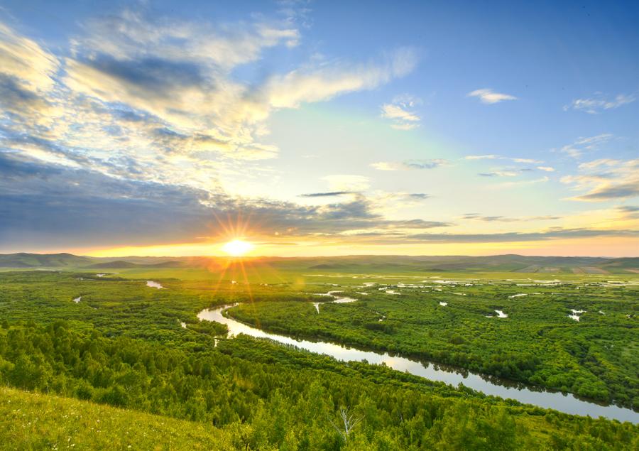 Amazing scenery along Argun river