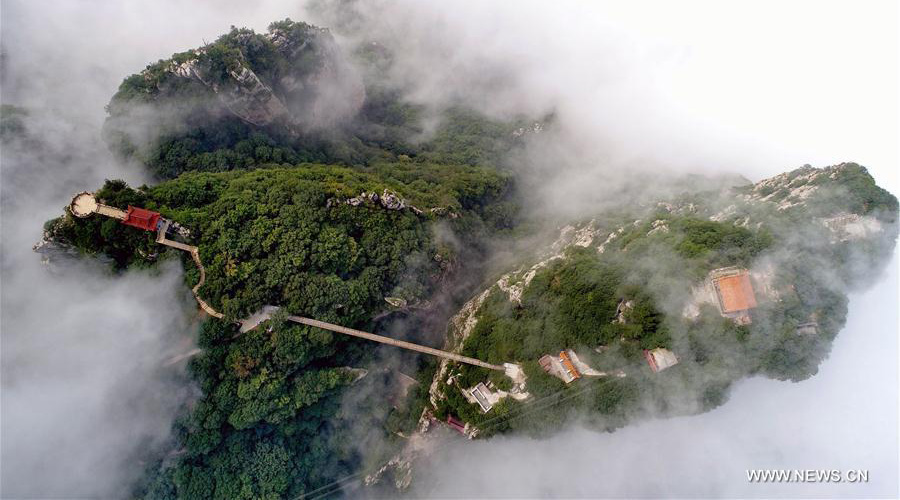 View of Wulao Peak in N China's Shanxi