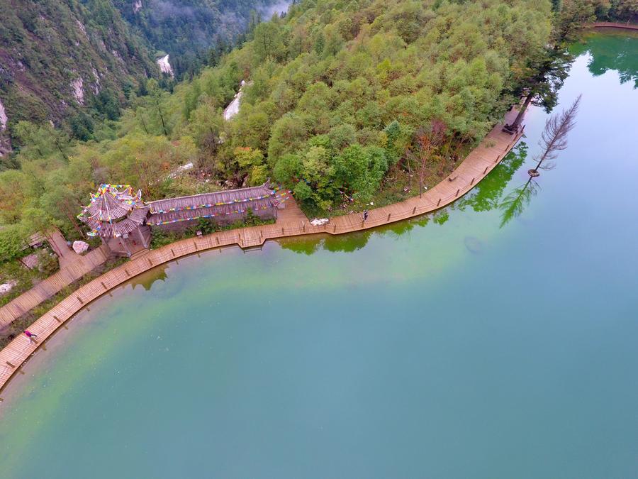 Scenery of Guanegou National Forest Park in China's Gansu