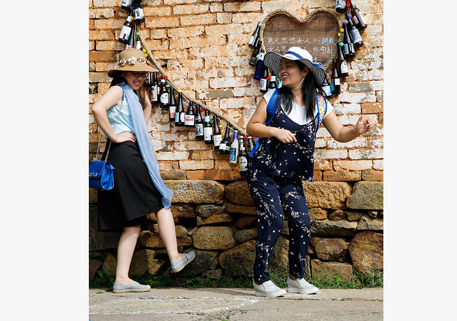 Legends of fall in mountains of Wuyuan town